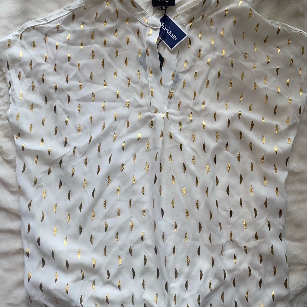 Blouse with Gold half moon
